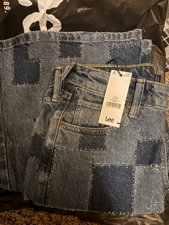 Lee Denim - Lee patchwork flare jeans